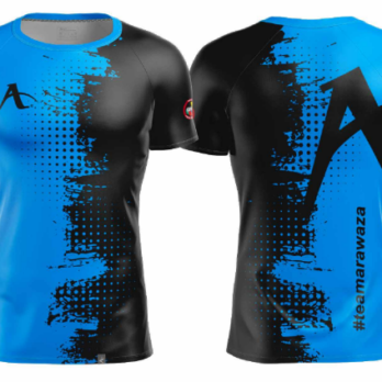 Arawaza Sports T-Shirt Black & Blue