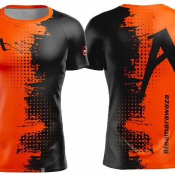 Arawaza Sports T-Shirt Black & Orange